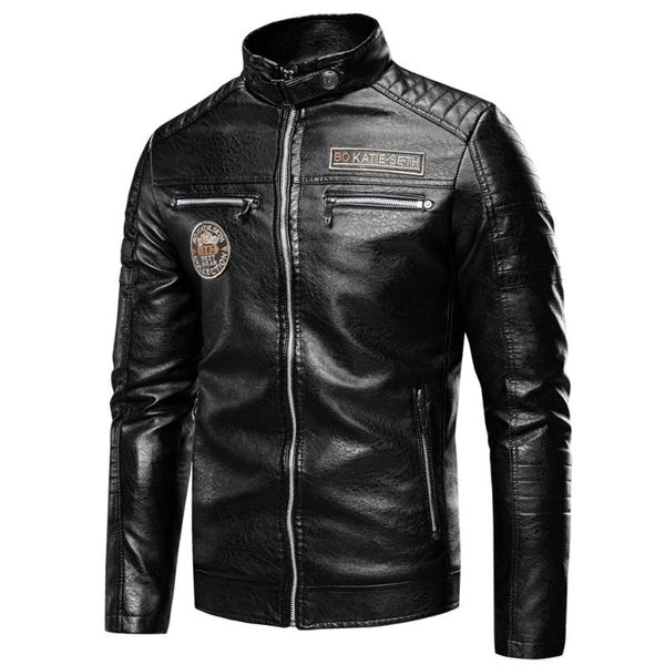men's fur & faux ucrazy men 2021 autumn brand casual motor distressed leather jacket coat winter vintage outwear jackets, Black
men's fur & faux ucrazy men 2021 autumn brand casual motor distressed leather jacket coat winter vintage outwear jackets, Black