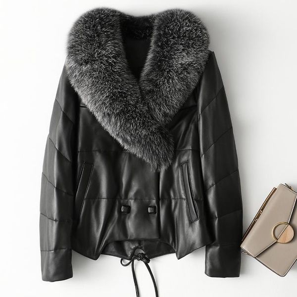 zero and pure 2021 sheep leather coats female collars brief paragraph coat women's & faux, Black
zero and pure 2021 sheep leather coats female collars brief paragraph coat women's & faux, Black