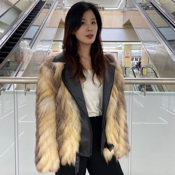 women's fur & faux women real jacket 100% natural red coat 2021 autumn winter warm thick overcoat high quality, Black
women's fur & faux women real jacket 100% natural red coat 2021 autumn winter warm thick overcoat high quality, Black