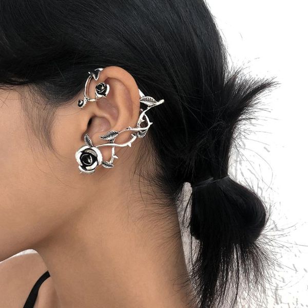 hoop & huggie retro rose flower ear hook alloy pendant earrings suitable for women girls trendy distressed exaggerated jewelry bijoux, Golden;silver
hoop & huggie retro rose flower ear hook alloy pendant earrings suitable for women girls trendy distressed exaggerated jewelry bijoux, Golden;silver