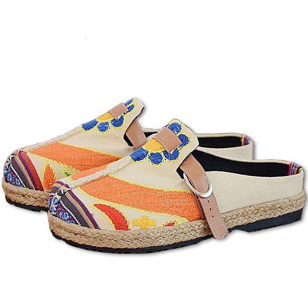 slippers round toe sun flowers casual shoes woman flat vintage cloth women spring summer embroidery slipper flats xkd8003, Black
slippers round toe sun flowers casual shoes woman flat vintage cloth women spring summer embroidery slipper flats xkd8003, Black