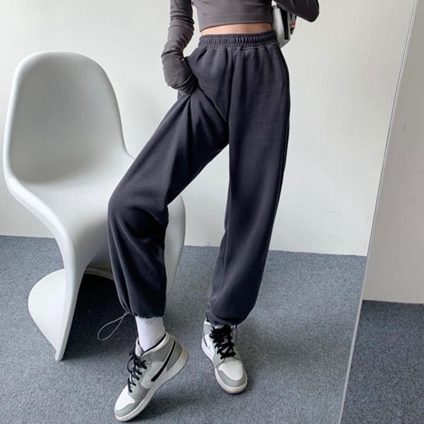 women's pants & capris 2021 summer autumn high waist pockets wide leg straight sweatpants lady ankle-length trousers e752, Black;white
women's pants & capris 2021 summer autumn high waist pockets wide leg straight sweatpants lady ankle-length trousers e752, Black;white