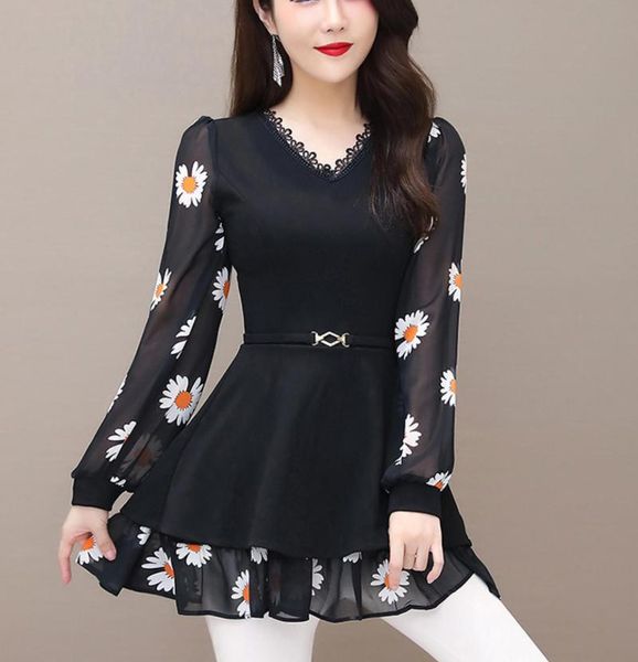 women's blouses & shirts women 5xl plus size floral pullover black fashion summer long sleeve loose chiffon tunic female casual, White
women's blouses & shirts women 5xl plus size floral pullover black fashion summer long sleeve loose chiffon tunic female casual, White