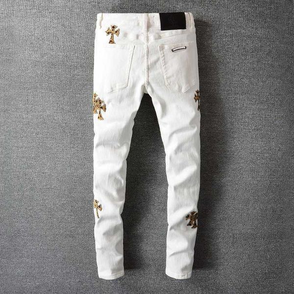 street chic ch crow's heart cross casual wash old high street hip hop slim jeans #724m4x0, Blue
street chic ch crow's heart cross casual wash old high street hip hop slim jeans #724m4x0, Blue