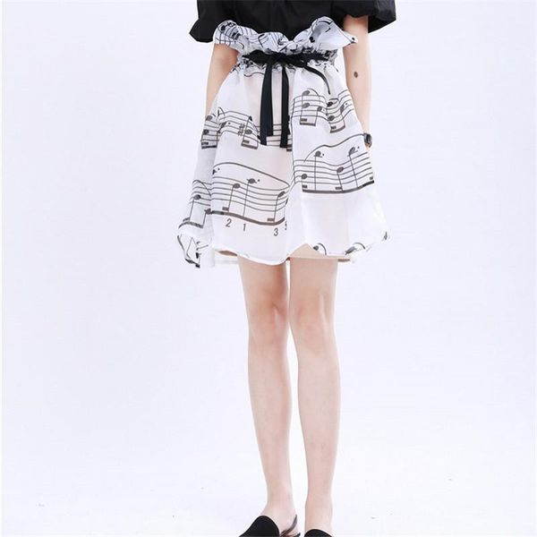 skirts simple musical note two-pieces skirt for women 2021 summer high elastic waist fashion design a-line female printed, Black
skirts simple musical note two-pieces skirt for women 2021 summer high elastic waist fashion design a-line female printed, Black