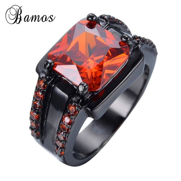 wedding rings bamos male red geometric ring fashion black gold filled jewelry vintage for men 2021 year gifts, Slivery;golden 
wedding rings bamos male red geometric ring fashion black gold filled jewelry vintage for men 2021 year gifts, Slivery;golden