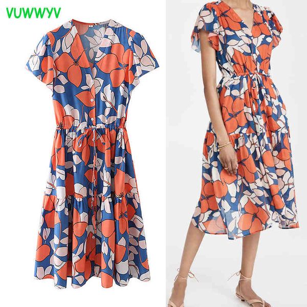 vuwwyv summer dress woman red floral print shirt es short sleeve button up midi women going out vestidos 210430, Black;gray
vuwwyv summer dress woman red floral print shirt es short sleeve button up midi women going out vestidos 210430, Black;gray