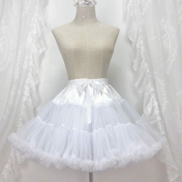japanese lolita soft girls tulle skirt women cute y tutu petticoat elastic waist underskirt white layered ballet pettiskirts, Black
japanese lolita soft girls tulle skirt women cute y tutu petticoat elastic waist underskirt white layered ballet pettiskirts, Black
