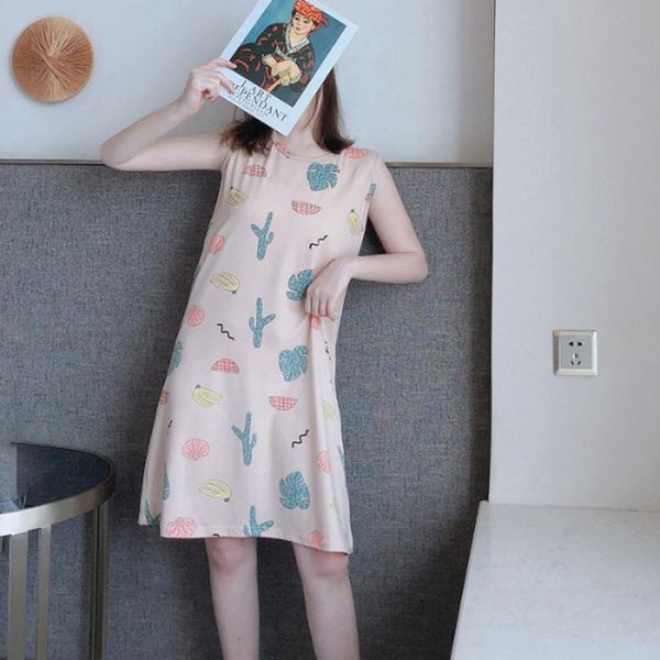 women's sleepwear korean women nightdress cartoon printed vest sleeping skirt summer sleeveless big girls nightgowns students thin, Black;red
women's sleepwear korean women nightdress cartoon printed vest sleeping skirt summer sleeveless big girls nightgowns students thin, Black;red