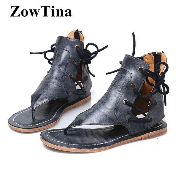 women dark grey flats sandals real leather gladiator flip flops shoes woman lace up casual beach sandalias mujer 2021 stilettos, Black
women dark grey flats sandals real leather gladiator flip flops shoes woman lace up casual beach sandalias mujer 2021 stilettos, Black