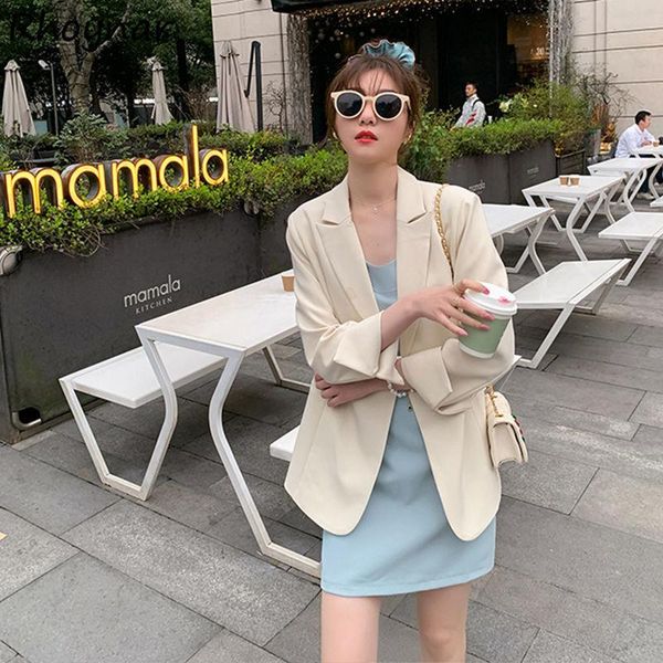 women's suits & blazers women solid double breasted loose casual sweet tender korean version all-match long sleeve notched large size, White;black
women's suits & blazers women solid double breasted loose casual sweet tender korean version all-match long sleeve notched large size, White;black
