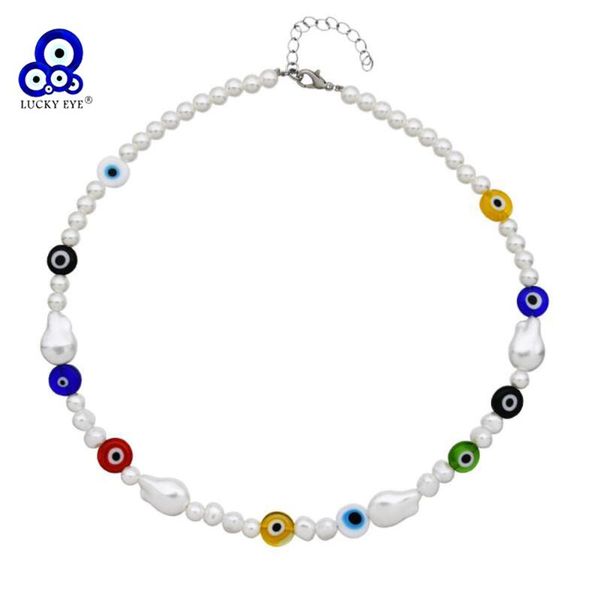 pendant necklaces lucky eye irregular pearl colorful turkish evil bead necklace adjustable choker for women men fashion jewelry le874, Silver
pendant necklaces lucky eye irregular pearl colorful turkish evil bead necklace adjustable choker for women men fashion jewelry le874, Silver