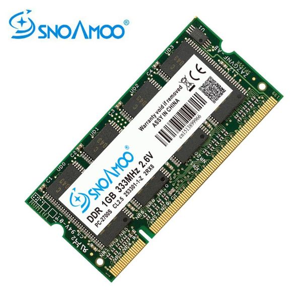 rams snoamoo lapmemory ram so-dimm ddr1 ddr 400 333 mhz / pc-3200 pc-2700 200pins 1024mb 1gb for sodimm notebook lifetime