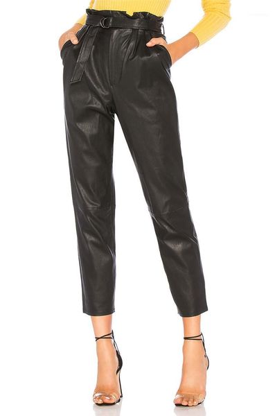 women's pants & capris high street black frill with belt waist pu leather pencil solid ankle-length women party out slim trousers w3, Black;white
women's pants & capris high street black frill with belt waist pu leather pencil solid ankle-length women party out slim trousers w3, Black;white