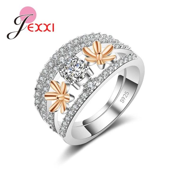 cluster rings korea style trendy fashion rose gold flower 925 sterling silver mother sister birthday anniversary gift, Golden;silver
cluster rings korea style trendy fashion rose gold flower 925 sterling silver mother sister birthday anniversary gift, Golden;silver