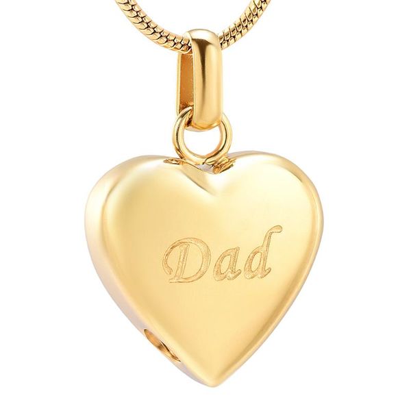 pendant necklaces lkj8455 polishing golden heart cremation ashes holder for dad memorial urn locket stainless steel jewelry keepsa, Silver
pendant necklaces lkj8455 polishing golden heart cremation ashes holder for dad memorial urn locket stainless steel jewelry keepsa, Silver