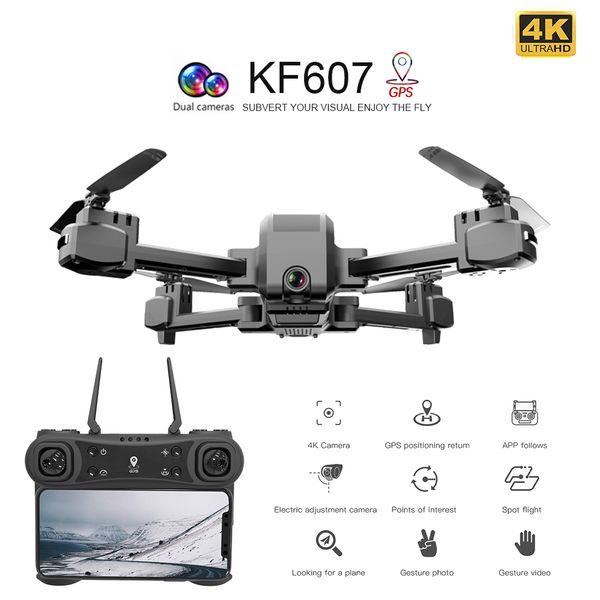 kf607 rc drone with dual camera 4k hd camera 5g wifi fpv optical flow positioning gps rc quadcopter helicopter mini dron toys
kf607 rc drone with dual camera 4k hd camera 5g wifi fpv optical flow positioning gps rc quadcopter helicopter mini dron toys