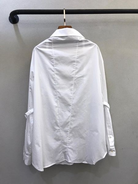 women's blouses & shirts the 2021 lapel shoulder 0817, White