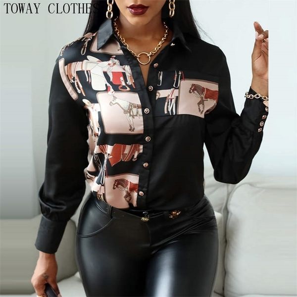 autumn women leaf print turn-down collar long sleeve blouse floral print colorblock buttoned shirt, White
autumn women leaf print turn-down collar long sleeve blouse floral print colorblock buttoned shirt, White