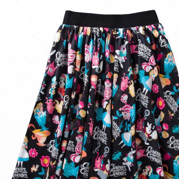 candow womens skirts look arrived fashion high waist novetly alice printing retro inspired circle swing pleated skirt, Black
candow womens skirts look arrived fashion high waist novetly alice printing retro inspired circle swing pleated skirt, Black