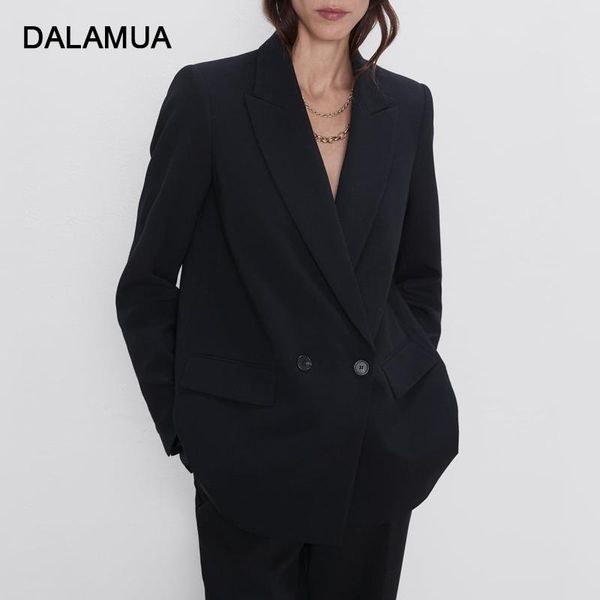 women's suits & blazers women blazer 2021 autumn office lady jacket vintage long sleeve notched solid black casual fashion female coat, White;black
women's suits & blazers women blazer 2021 autumn office lady jacket vintage long sleeve notched solid black casual fashion female coat, White;black