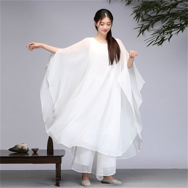 dresses spring summer new national style chiffon literature and art tea zen dance loose women's dress, Black;gray
dresses spring summer new national style chiffon literature and art tea zen dance loose women's dress, Black;gray