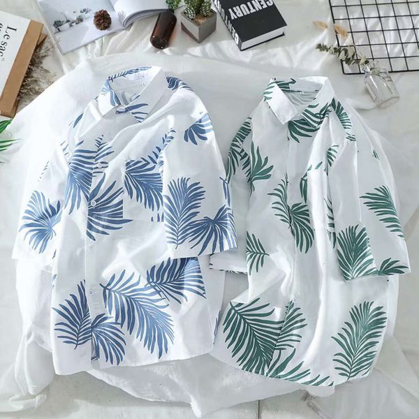men's casual shirts shirtsummer hawaiian flower and women's short sleeve korean couple printing trend men's beach holiday shi, White;black
men's casual shirts shirtsummer hawaiian flower and women's short sleeve korean couple printing trend men's beach holiday shi, White;black