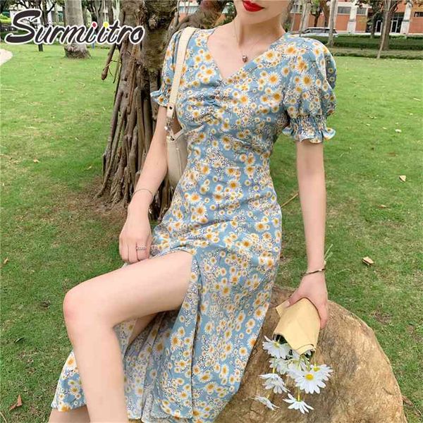vintage summer split midi long dress women v neck short puff sleeve floral tunic beach party sundress female 210421, Black;gray
vintage summer split midi long dress women v neck short puff sleeve floral tunic beach party sundress female 210421, Black;gray