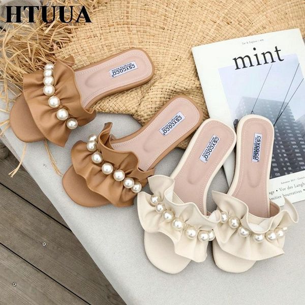 slippers htuua 2021 summer ruffles pearl sippers women slip on flat slides casual outside flip flops beach sandal ladies shoes sx3867, Black
slippers htuua 2021 summer ruffles pearl sippers women slip on flat slides casual outside flip flops beach sandal ladies shoes sx3867, Black