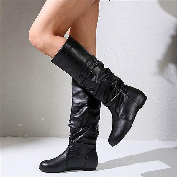 boots women pu leather high fashion folding slip on winter casual low heels khaki black long slim ladies shoes
boots women pu leather high fashion folding slip on winter casual low heels khaki black long slim ladies shoes