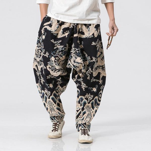 men's pants summer chinese style men dragon loose casual hip hop jogger harem streetwear sweatpants p t0zi, Black
men's pants summer chinese style men dragon loose casual hip hop jogger harem streetwear sweatpants p t0zi, Black