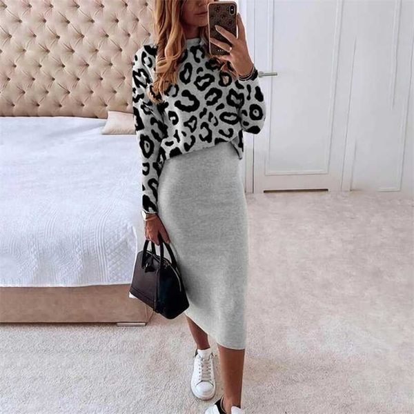 fashion leopard print women suit elegant office ladies + pencil skirt two-piece outfit casual autumn winter warm set 211106, White
fashion leopard print women suit elegant office ladies + pencil skirt two-piece outfit casual autumn winter warm set 211106, White