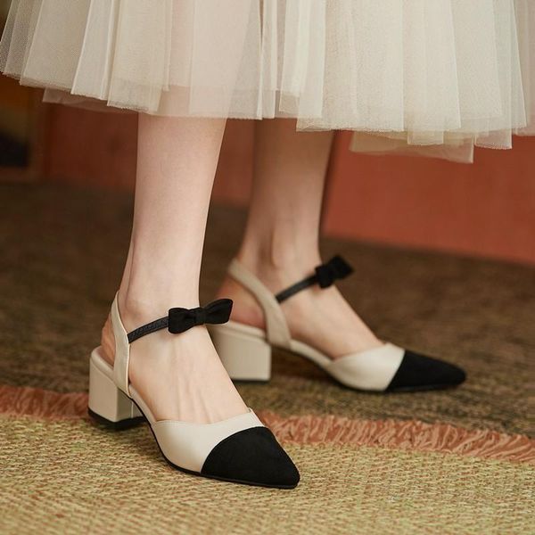 sandals korean elegant summer slingback size 40 41 42 43 covered toe ankle wrap chunky middle heels bow-knot ladies party shoes, Black
sandals korean elegant summer slingback size 40 41 42 43 covered toe ankle wrap chunky middle heels bow-knot ladies party shoes, Black
