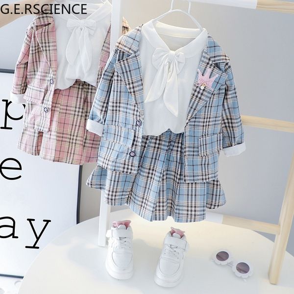 2022 new 3-piece girl suit college style child suit girl baby clothes sweet and cute, White
2022 new 3-piece girl suit college style child suit girl baby clothes sweet and cute, White