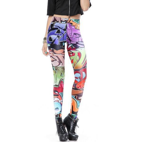 women's leggings graffiti summer styles fashion women fitness color machine game pencil trousers autumn jeggings, Black
women's leggings graffiti summer styles fashion women fitness color machine game pencil trousers autumn jeggings, Black