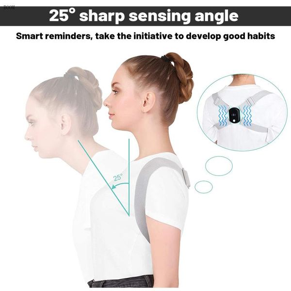 back support posture corrector support, intelligent straightener shoulder strap trainer with sensor vibration reminder, Black;blue
back support posture corrector support, intelligent straightener shoulder strap trainer with sensor vibration reminder, Black;blue