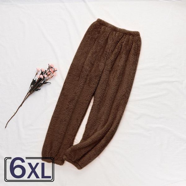 men's sleepwear 6xl winter warm elastic sleep bottoms black for women men thick soft loose pajama home lounge oversize sleeping pant, Black;brown
men's sleepwear 6xl winter warm elastic sleep bottoms black for women men thick soft loose pajama home lounge oversize sleeping pant, Black;brown