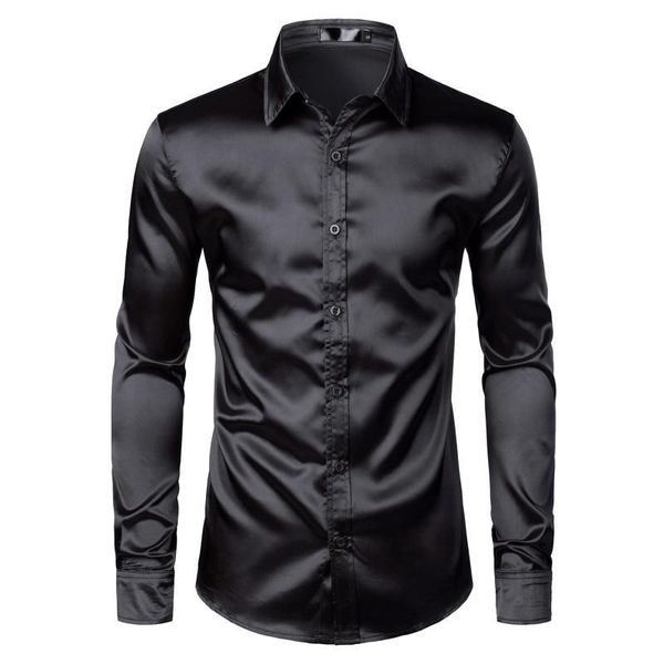 men's dress shirts black satin luxury silk smooth men tuxedo shirt slim fit wedding party prom casual, White;black
men's dress shirts black satin luxury silk smooth men tuxedo shirt slim fit wedding party prom casual, White;black