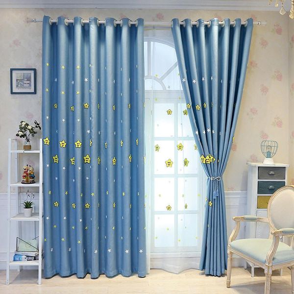 curtain & drapes cartoon star embroidered curtains for children's room white tulle window girl's blue blind custom
curtain & drapes cartoon star embroidered curtains for children's room white tulle window girl's blue blind custom