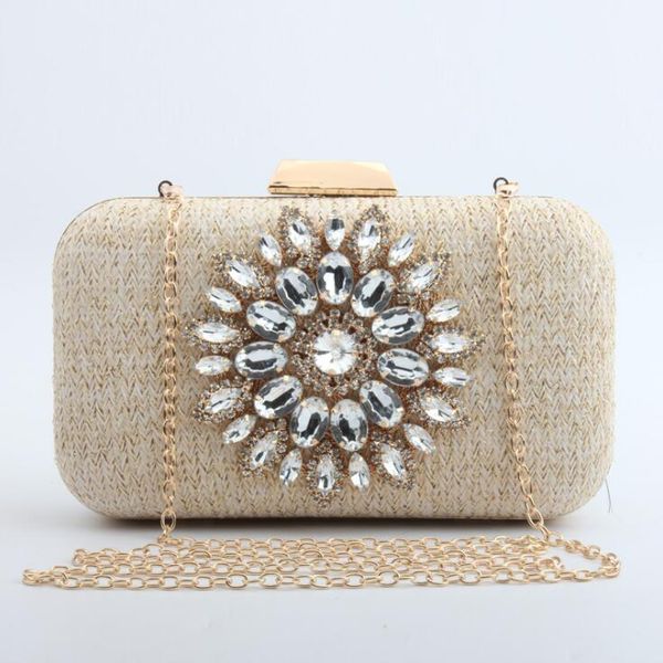 factory wholesale women bag elegant atmosphere sunflower straw clutch dinner bags oversized diamond chains handbag summer joker knitting han
factory wholesale women bag elegant atmosphere sunflower straw clutch dinner bags oversized diamond chains handbag summer joker knitting han