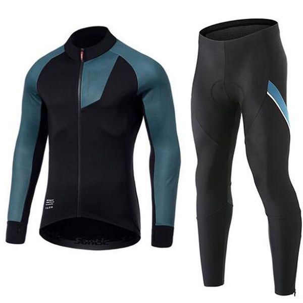 racing sets santic winter cycling set men long sleeves bike jacket thermal warm fleece bicycle jersey sports pant suit clothes, Black;blue
racing sets santic winter cycling set men long sleeves bike jacket thermal warm fleece bicycle jersey sports pant suit clothes, Black;blue