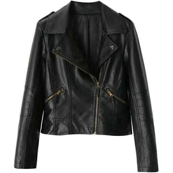 women's fur & faux women autumn winter motorcycle pu leather jacket turn-down collar zipper black punk streetwear biker coat plus 6xl
women's fur & faux women autumn winter motorcycle pu leather jacket turn-down collar zipper black punk streetwear biker coat plus 6xl