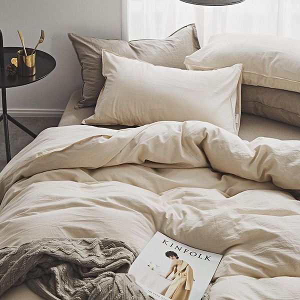bedding sets instagram style four-piece quilt single washed cotton cover pure solid color bed sheet fitted
bedding sets instagram style four-piece quilt single washed cotton cover pure solid color bed sheet fitted