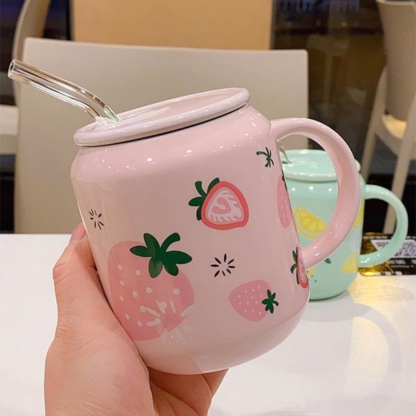 mugs creative cute fruit ceramic mug with straw ins style strawberry cup water bottle for girls couple porcelain coffee cups
mugs creative cute fruit ceramic mug with straw ins style strawberry cup water bottle for girls couple porcelain coffee cups