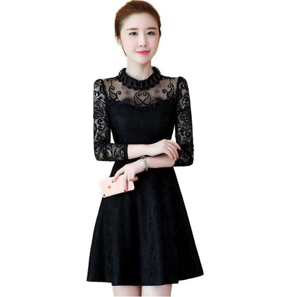 casual dresses 2021 spring women long sleeve lace slim hollow out a-line dress club lady autumn bottomings pulloverwz165, Black;gray
casual dresses 2021 spring women long sleeve lace slim hollow out a-line dress club lady autumn bottomings pulloverwz165, Black;gray