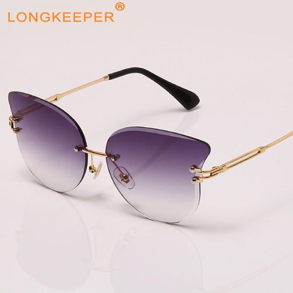 sunglasses rimless women butterfly shapes sun glasses fashion for ladies purple gradient cutting lens lunette de sol, White;black
sunglasses rimless women butterfly shapes sun glasses fashion for ladies purple gradient cutting lens lunette de sol, White;black