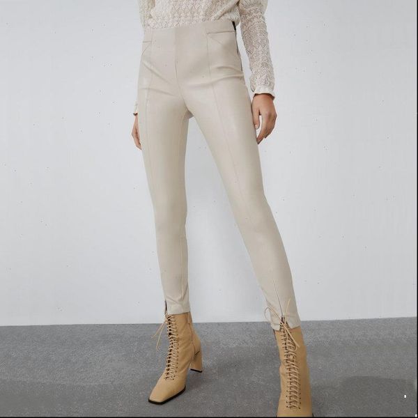 women pants fashion autumn winter high wasit faux leather trousers lady black beige fleece pu zippers skinny stretch pencil, Black;white
women pants fashion autumn winter high wasit faux leather trousers lady black beige fleece pu zippers skinny stretch pencil, Black;white
