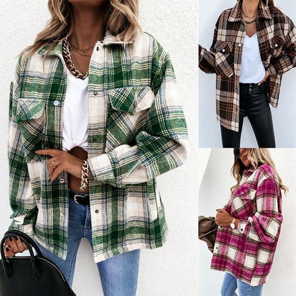 women's blouses & shirts ladies long sleeve loose casual retro plaid shirt jacket print vintage streetwear coats harajuku blouse comfor, White
women's blouses & shirts ladies long sleeve loose casual retro plaid shirt jacket print vintage streetwear coats harajuku blouse comfor, White