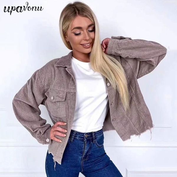 personalized women corduroy short jacket lapel long sleeve pocket single breasted loose motorcycle fall 2021 women's jackets, Black;brown
personalized women corduroy short jacket lapel long sleeve pocket single breasted loose motorcycle fall 2021 women's jackets, Black;brown