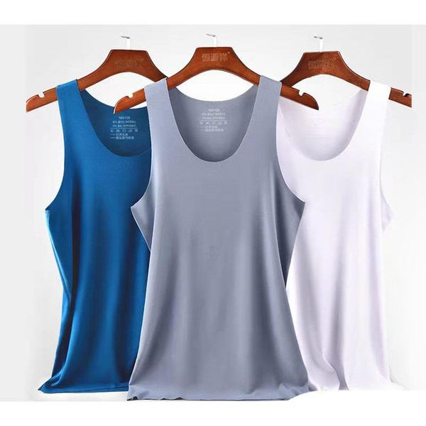 men' tank round neckcasual mens ice silk seamless bodybuilding fitness singlet male sleeveless breathable vest nn001, White;black
men' tank round neckcasual mens ice silk seamless bodybuilding fitness singlet male sleeveless breathable vest nn001, White;black